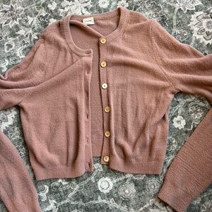 Wilfred Pink Cardigan Sweater